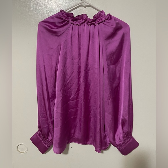 Anthropologie purple blouse size M - Picture 3 of 3
